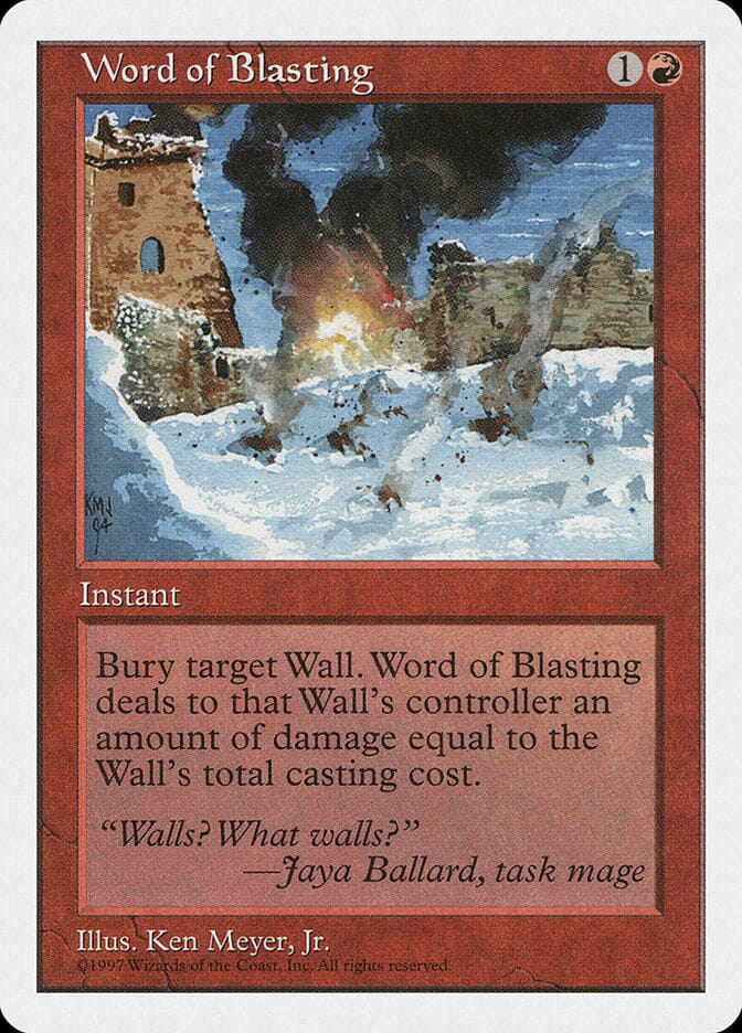 Word of Blasting [Fifth Edition] MTG Single Magic: The Gathering  | Multizone: Comics And Games