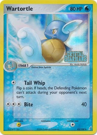 Wartortle (43/100) (Stamped) [EX: Crystal Guardians] Pokemon Single Pokémon  | Multizone: Comics And Games