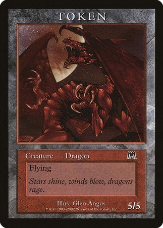 Dragon Token (Onslaught) [Magic Player Rewards 2002] MTG Single Magic: The Gathering  | Multizone: Comics And Games