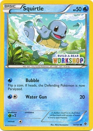 Squirtle (14/101) (Build A Bear Workshop Exclusive) [Black & White: Plasma Blast] Pokemon Single Pokémon  | Multizone: Comics And Games