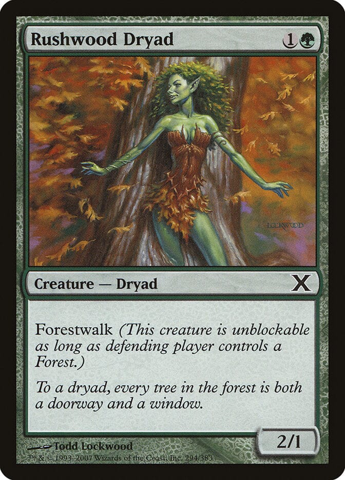 Rushwood Dryad [Tenth Edition] MTG Single Magic: The Gathering  | Multizone: Comics And Games