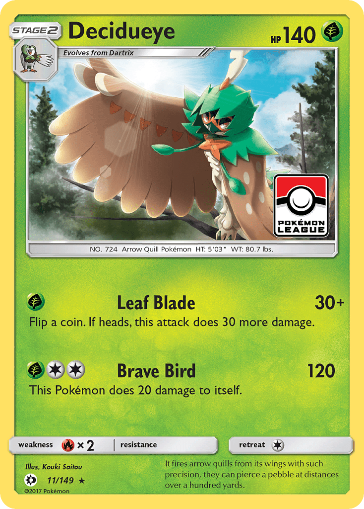 Decidueye (11/149) [Sun & Moon: Base Set] Pokemon Single Pokémon  | Multizone: Comics And Games