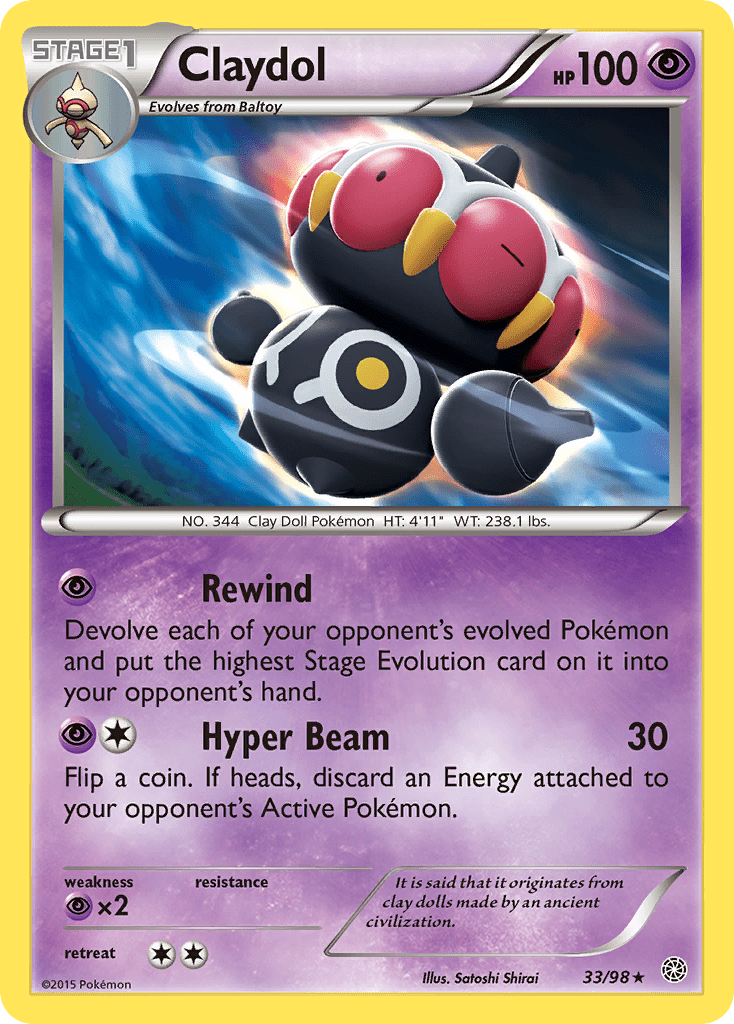 Claydol (33/98) [XY: Ancient Origins] Pokemon Single Pokémon  | Multizone: Comics And Games
