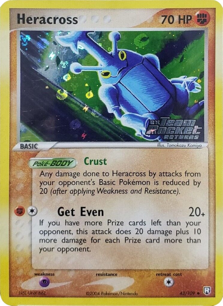 Heracross (43/109) (Stamped) [EX: Team Rocket Returns] Pokemon Single Pokémon  | Multizone: Comics And Games