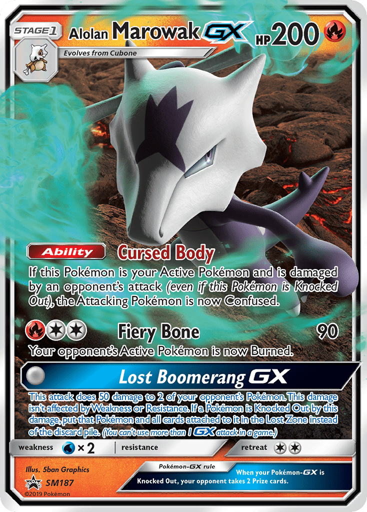 Alolan Marowak GX (SM187) [Sun & Moon: Black Star Promos] Pokemon Single Pokémon  | Multizone: Comics And Games