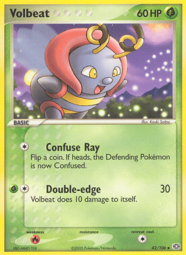 Volbeat (42/106) [EX: Emerald] Pokemon Single Pokémon  | Multizone: Comics And Games