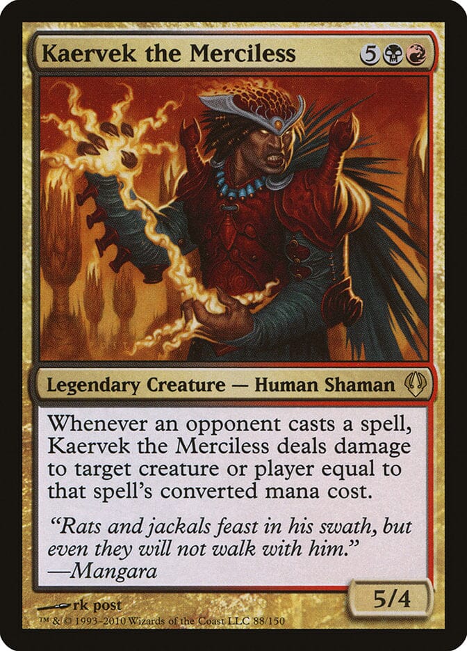 Kaervek the Merciless [Archenemy] MTG Single Magic: The Gathering  | Multizone: Comics And Games