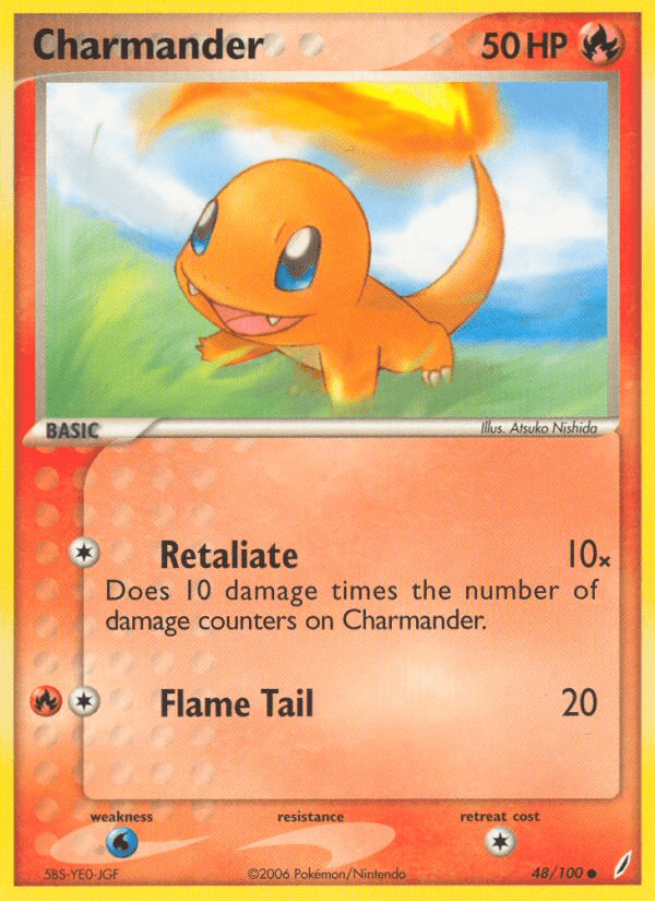Charmander (48/100) [EX: Crystal Guardians] Pokemon Single Pokémon  | Multizone: Comics And Games