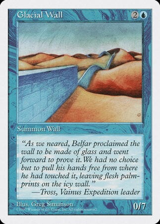 Glacial Wall [Fifth Edition] MTG Single Magic: The Gathering  | Multizone: Comics And Games