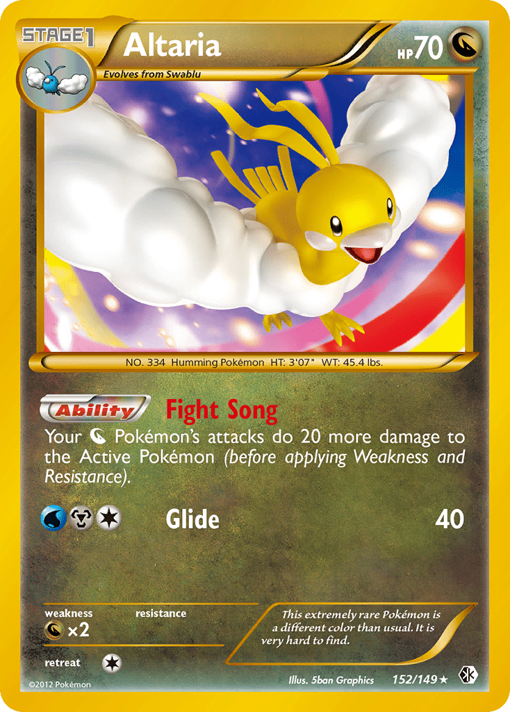 Altaria (152/149) [Black & White: Boundaries Crossed] Pokemon Single Pokémon  | Multizone: Comics And Games