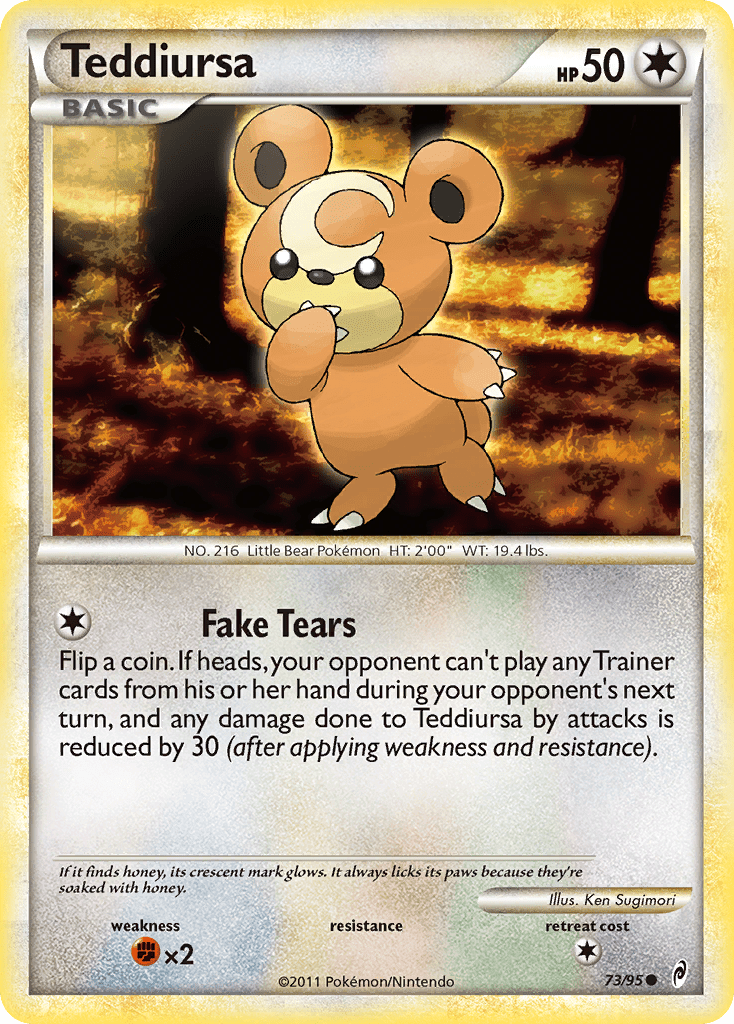 Teddiursa (73/95) [HeartGold & SoulSilver: Call of Legends] Pokemon Single Pokémon  | Multizone: Comics And Games