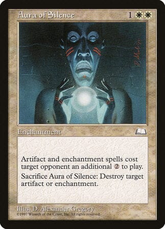 Aura of Silence [Weatherlight] MTG Single Magic: The Gathering  | Multizone: Comics And Games
