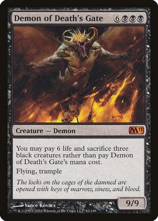 Demon of Death's Gate [Magic 2011] MTG Single Magic: The Gathering  | Multizone: Comics And Games