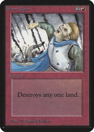 Stone Rain [Limited Edition Alpha] MTG Single Magic: The Gathering  | Multizone: Comics And Games
