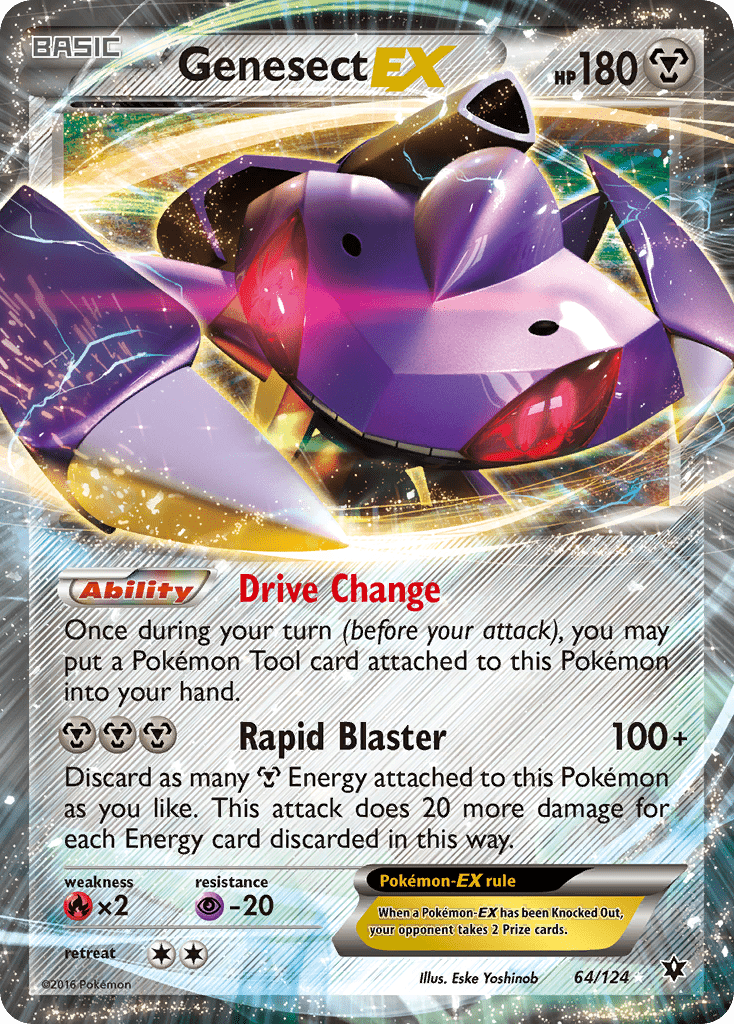 Genesect EX (64/124) [XY: Fates Collide] Pokemon Single Pokémon  | Multizone: Comics And Games