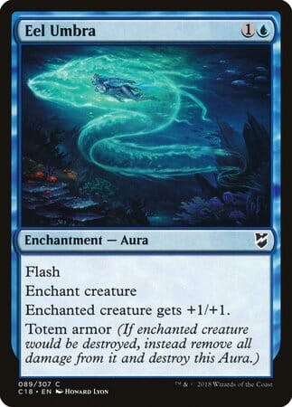 Eel Umbra [Commander 2018] MTG Single Magic: The Gathering  | Multizone: Comics And Games