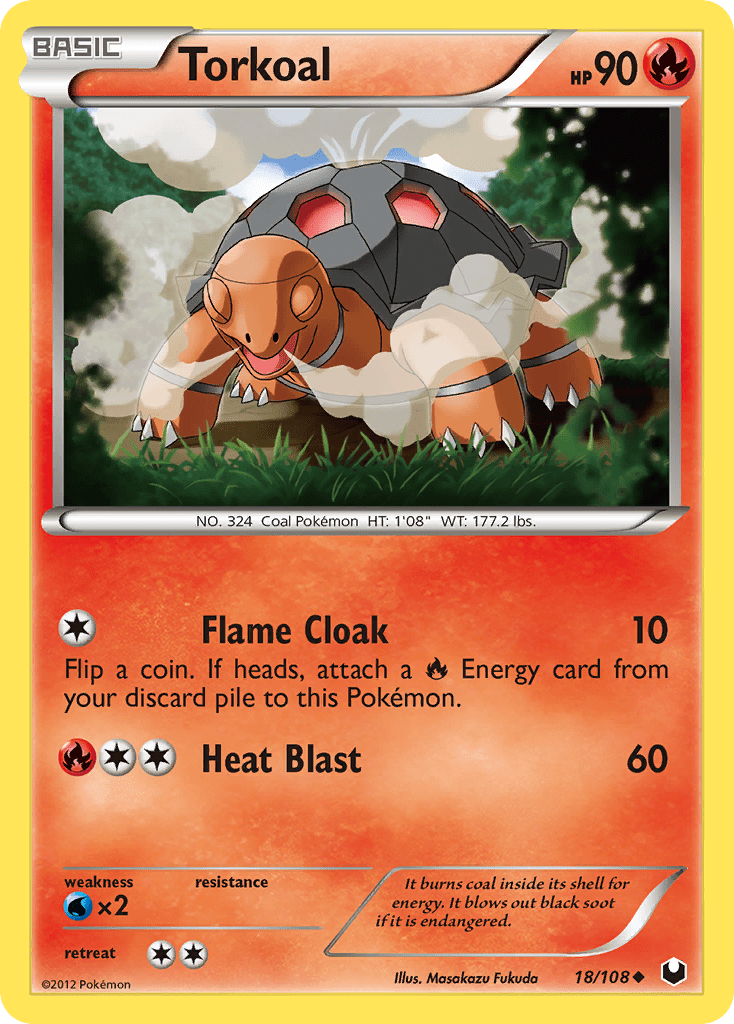 Torkoal (18/108) [Black & White: Dark Explorers] Pokemon Single Pokémon  | Multizone: Comics And Games