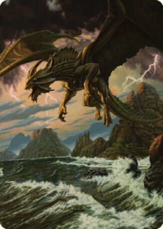 Ancient Bronze Dragon Art Card (03) [Commander Legends: Battle for Baldur's Gate Art Series] MTG Single Magic: The Gathering  | Multizone: Comics And Games