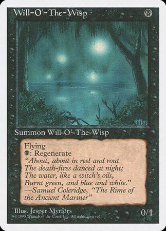 Will-o'-the-Wisp [Fourth Edition] MTG Single Magic: The Gathering  | Multizone: Comics And Games