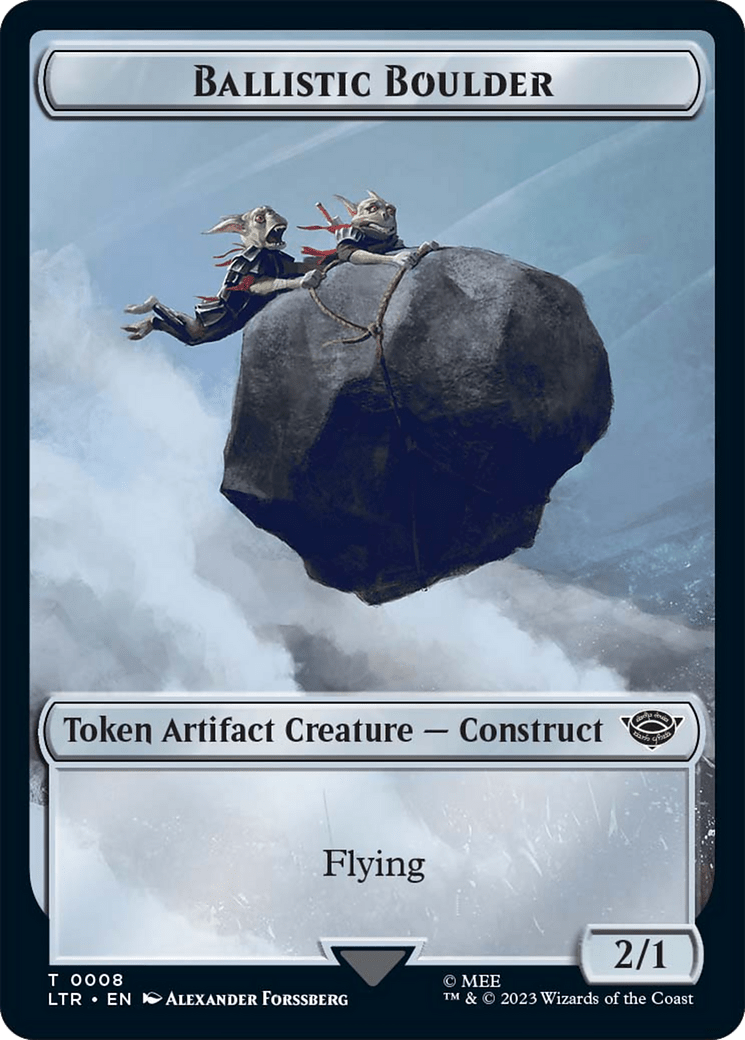 Ballistic Boulder // Food Token (11) Double-Sided Token [The Lord of the Rings: Tales of Middle-Earth Tokens] MTG Single Magic: The Gathering  | Multizone: Comics And Games