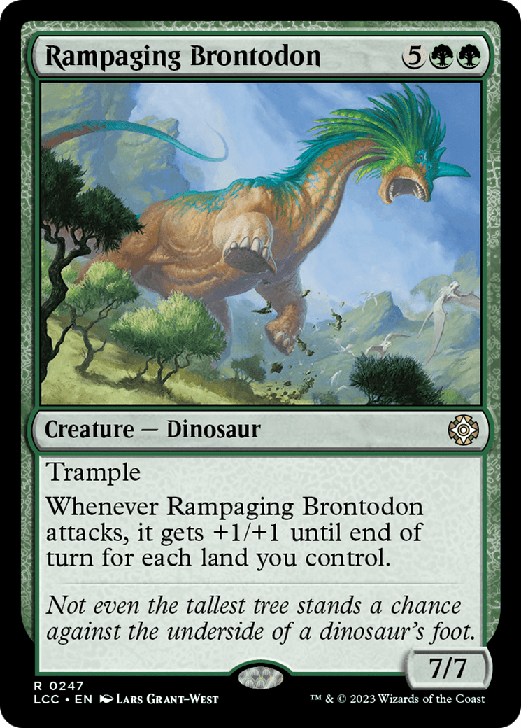 Rampaging Brontodon [The Lost Caverns of Ixalan Commander] MTG Single Magic: The Gathering  | Multizone: Comics And Games