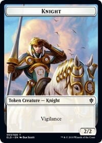 Knight // Food (17) Double-sided Token [Throne of Eldraine Tokens] MTG Single Magic: The Gathering  | Multizone: Comics And Games