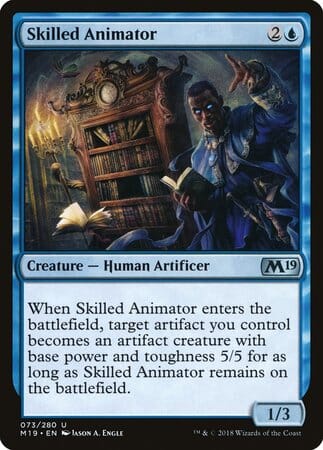 Skilled Animator [Core Set 2019] MTG Single Magic: The Gathering  | Multizone: Comics And Games