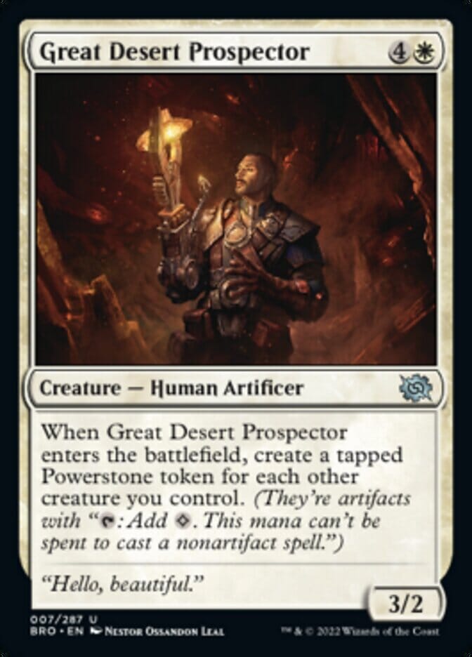 Great Desert Prospector [The Brothers' War] MTG Single Magic: The Gathering  | Multizone: Comics And Games