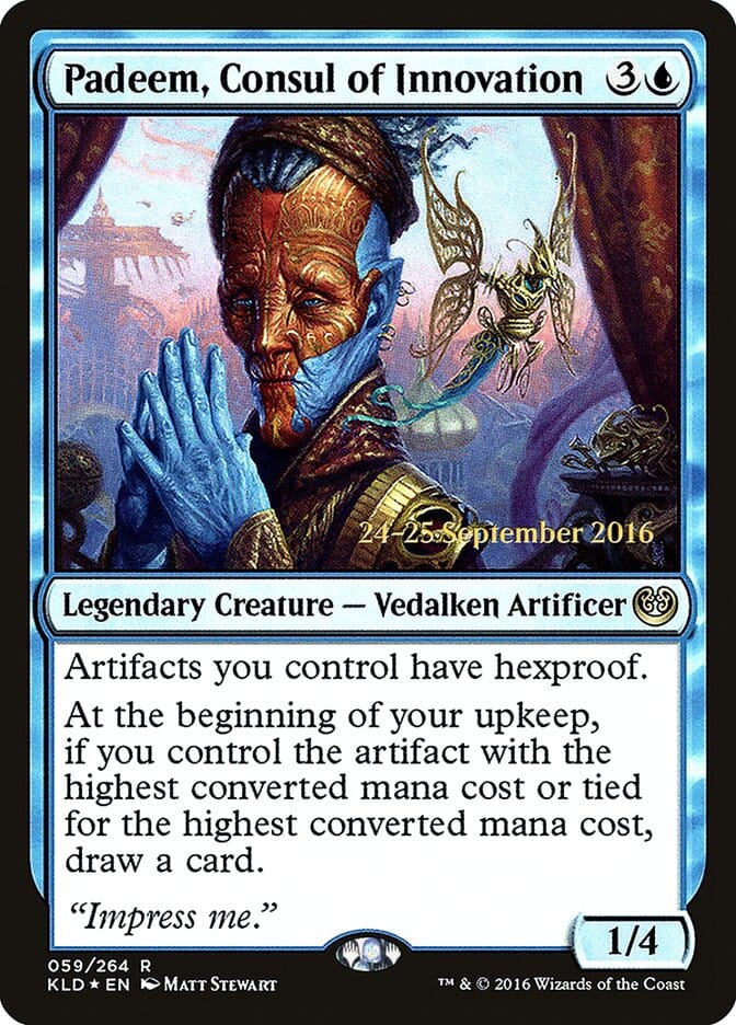Padeem, Consul of Innovation [Kaladesh Prerelease Promos] MTG Single Magic: The Gathering  | Multizone: Comics And Games