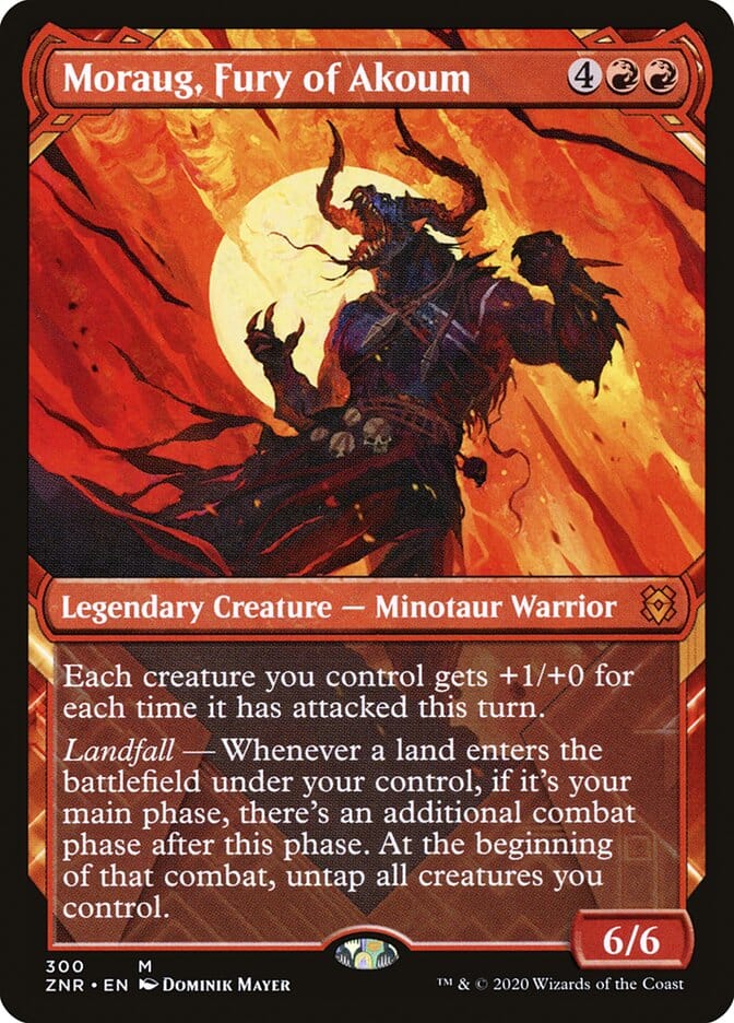 Moraug, Fury of Akoum (Showcase) [Zendikar Rising] MTG Single Magic: The Gathering  | Multizone: Comics And Games