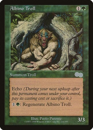 Albino Troll [Urza's Saga] MTG Single Magic: The Gathering  | Multizone: Comics And Games