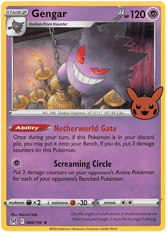 Gengar (066/196) [Trick or Trade 2023] Pokemon Single Pokémon  | Multizone: Comics And Games