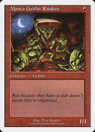 Mons's Goblin Raiders [Starter 2000] MTG Single Magic: The Gathering  | Multizone: Comics And Games