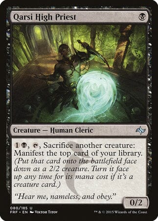 Qarsi High Priest [Fate Reforged] MTG Single Magic: The Gathering  | Multizone: Comics And Games