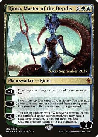 Kiora, Master of the Depths [Battle for Zendikar Promos] MTG Single Magic: The Gathering  | Multizone: Comics And Games