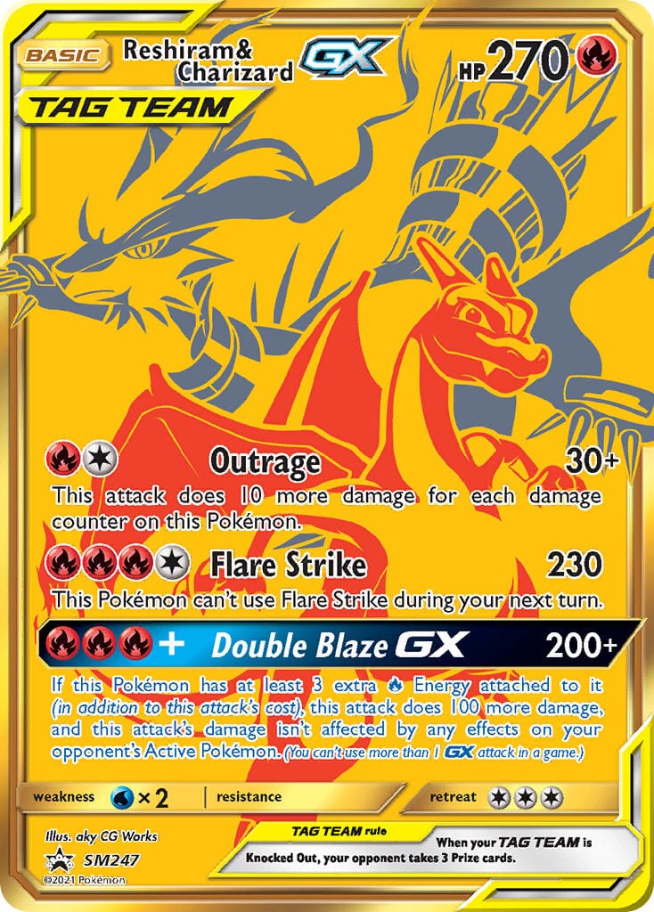 Reshiram & Charizard GX (SM247) (Jumbo Card) [Sun & Moon: Black Star Promos] Pokemon Single Pokémon  | Multizone: Comics And Games