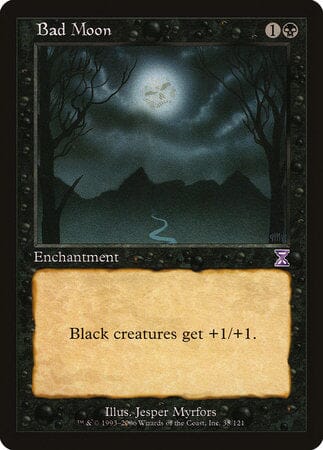 Bad Moon [Time Spiral Timeshifted] MTG Single Magic: The Gathering  | Multizone: Comics And Games