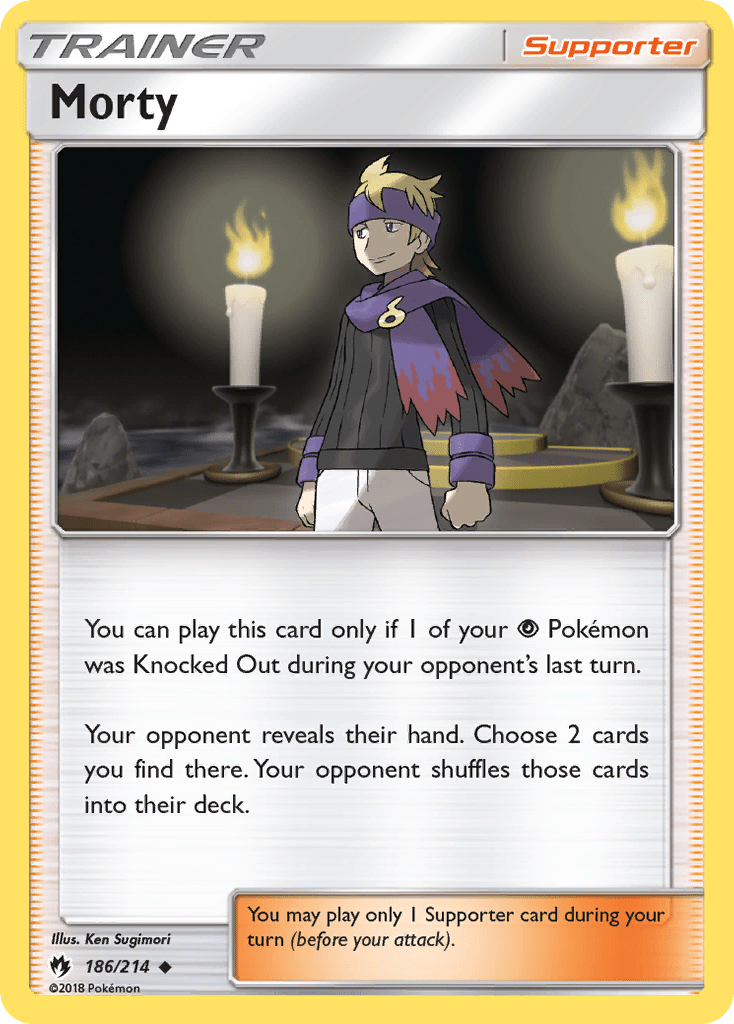 Morty (186/214) [Sun & Moon: Lost Thunder] Pokemon Single Pokémon  | Multizone: Comics And Games