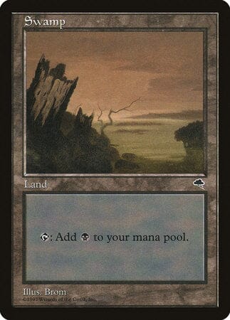 Swamp (Vertical Log) [Tempest] MTG Single Magic: The Gathering  | Multizone: Comics And Games