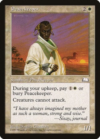 Peacekeeper [Weatherlight] MTG Single Magic: The Gathering  | Multizone: Comics And Games