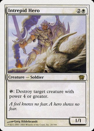 Intrepid Hero [Eighth Edition] MTG Single Magic: The Gathering  | Multizone: Comics And Games