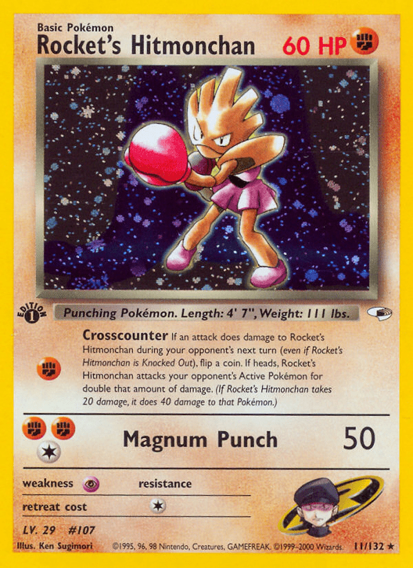 Rocket's Hitmonchan (11/132) [Gym Heroes 1st Edition] Pokemon Single Pokémon  | Multizone: Comics And Games