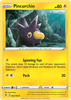 Pincurchin (062/185) [Sword & Shield: Vivid Voltage] Pokemon Single Pokémon  | Multizone: Comics And Games