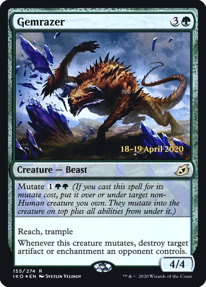 Gemrazer [Ikoria: Lair of Behemoths Prerelease Promos] MTG Single Magic: The Gathering  | Multizone: Comics And Games
