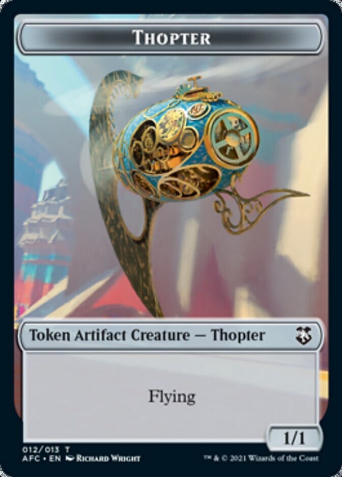 Thopter // Treasure Double-sided Token [Dungeons & Dragons: Adventures in the Forgotten Realms Commander Tokens] MTG Single Magic: The Gathering  | Multizone: Comics And Games