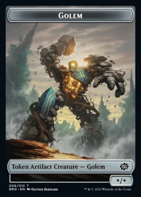 Powerstone // Golem Double-Sided Token [The Brothers' War Tokens] MTG Single Magic: The Gathering  | Multizone: Comics And Games