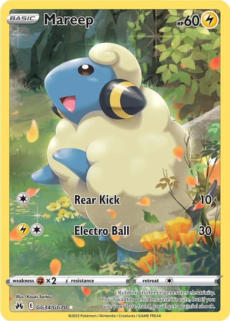 Mareep (GG34/GG70) [Sword & Shield: Crown Zenith] Pokemon Single Pokémon  | Multizone: Comics And Games