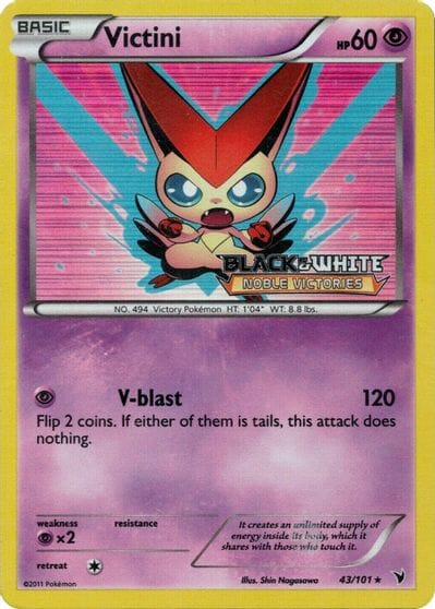 Victini (43/101) (Prerelease Promo) [Black & White: Black Star Promos] Pokemon Single Pokémon  | Multizone: Comics And Games