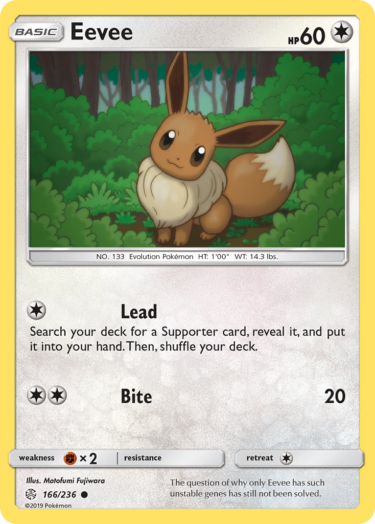 Eevee (166/236) [Sun & Moon: Cosmic Eclipse] Pokemon Single Pokémon  | Multizone: Comics And Games