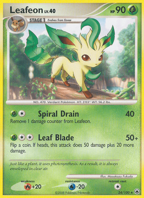 Leafeon (24/100) [Diamond & Pearl: Majestic Dawn] Pokemon Single Pokémon  | Multizone: Comics And Games
